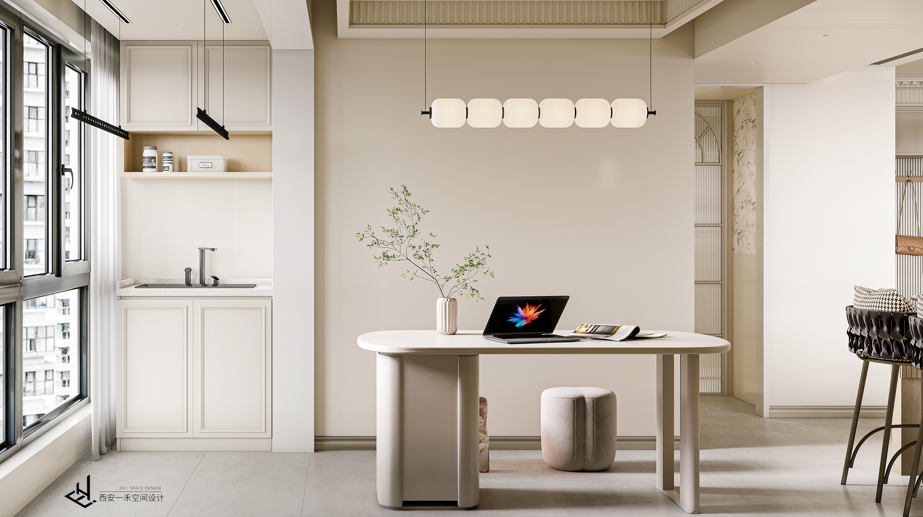 西安《尚品花都》丨中国西安丨壹禾墨影空间设计-12