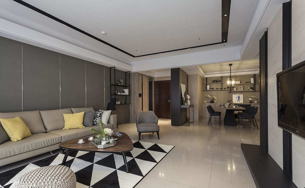 沐澄设计--68坪四房 ‧ 现代风时尚住宅-5