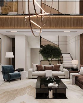 双层高度座位区