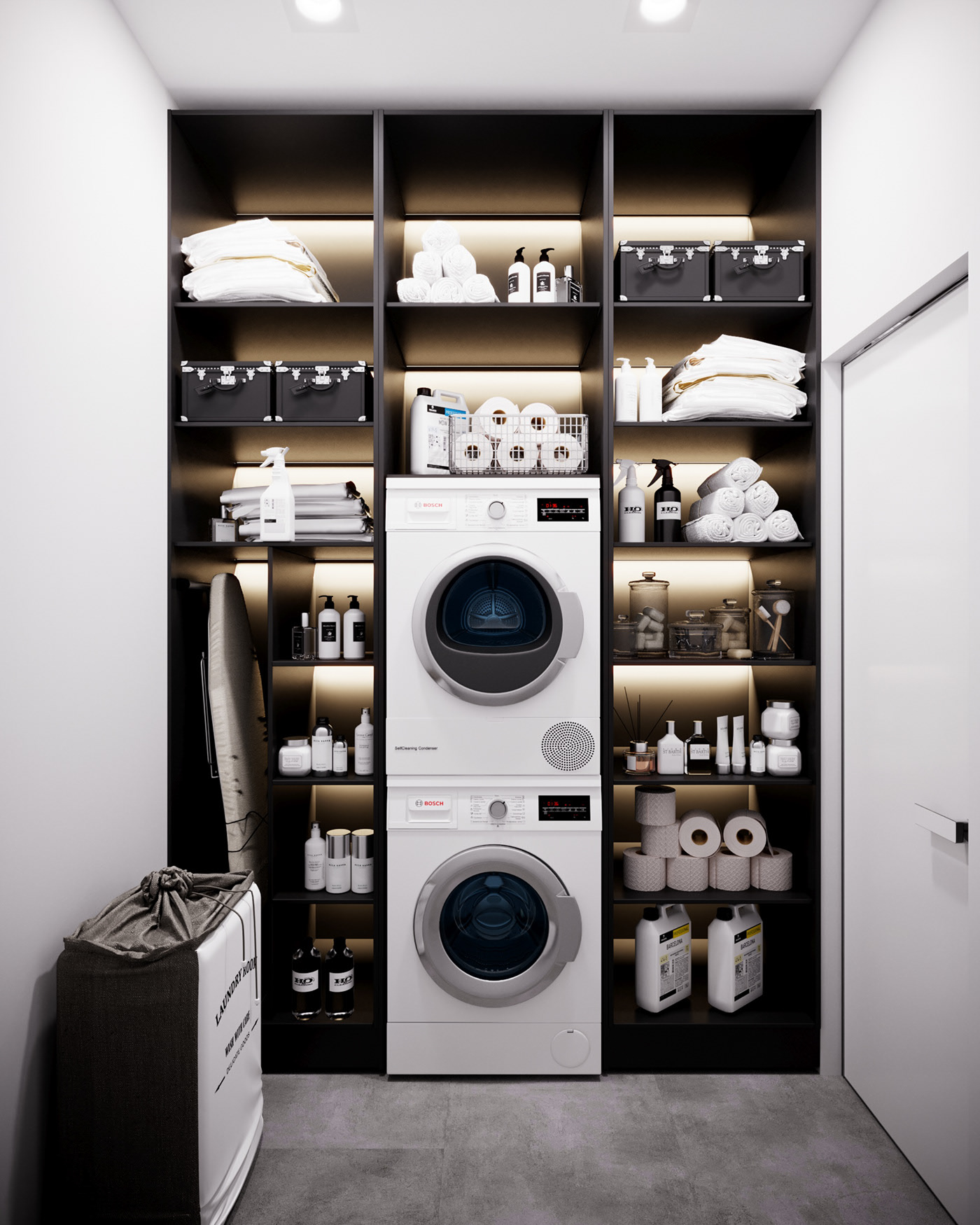 高级黑色系公寓设计 细节超多！-14