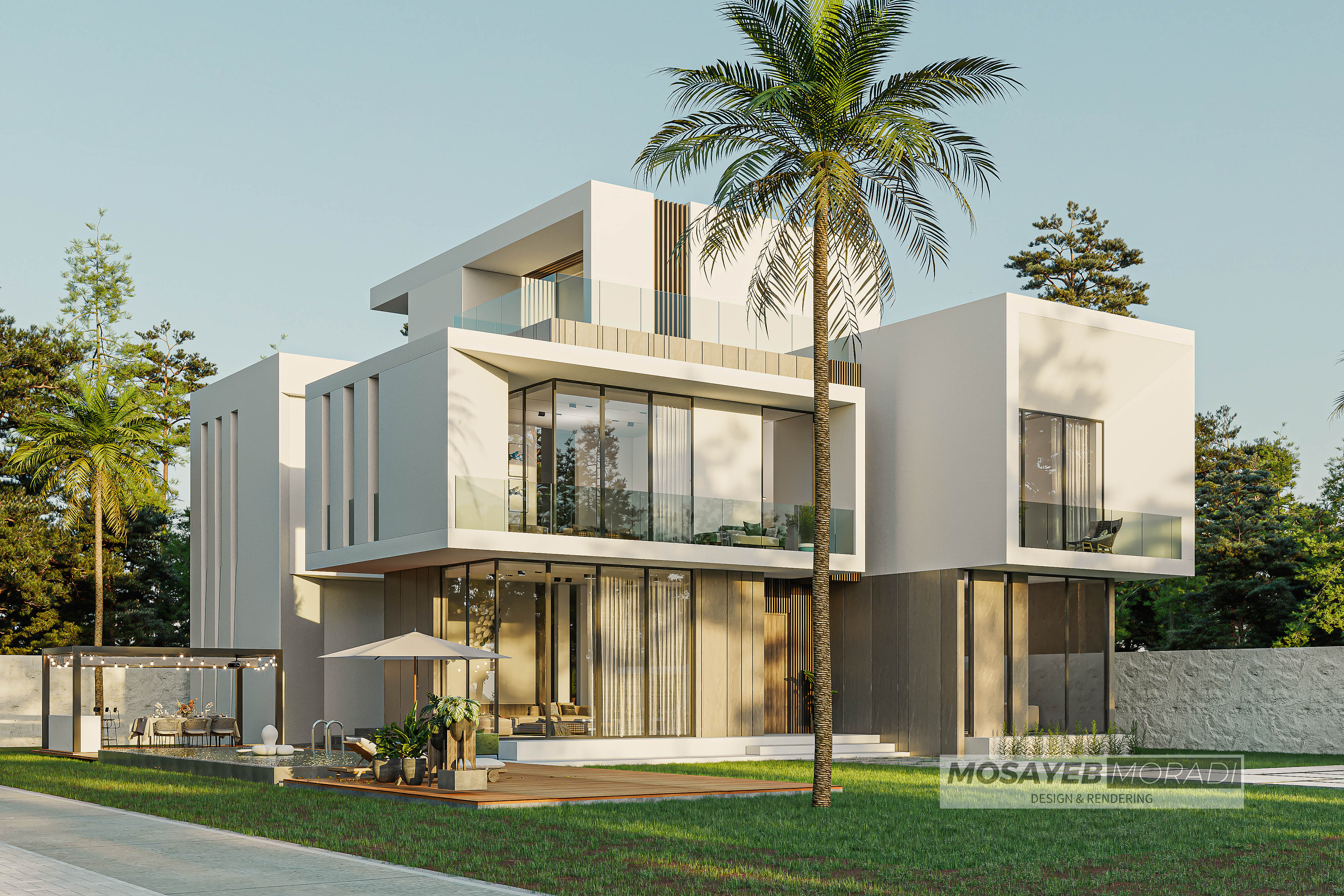 迪拜私人别墅外观设计丨阿联酋迪拜丨Mosayeb moradi-7