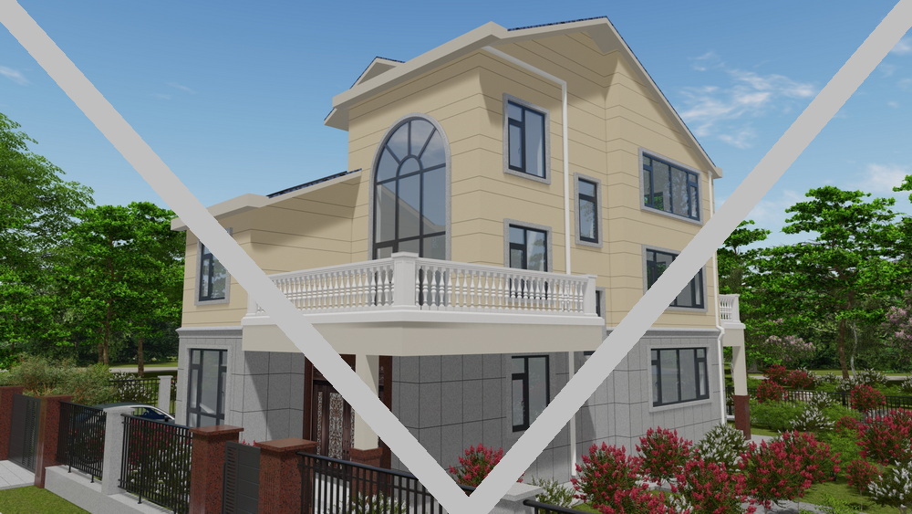 别墅门窗装修效果图 F137-19