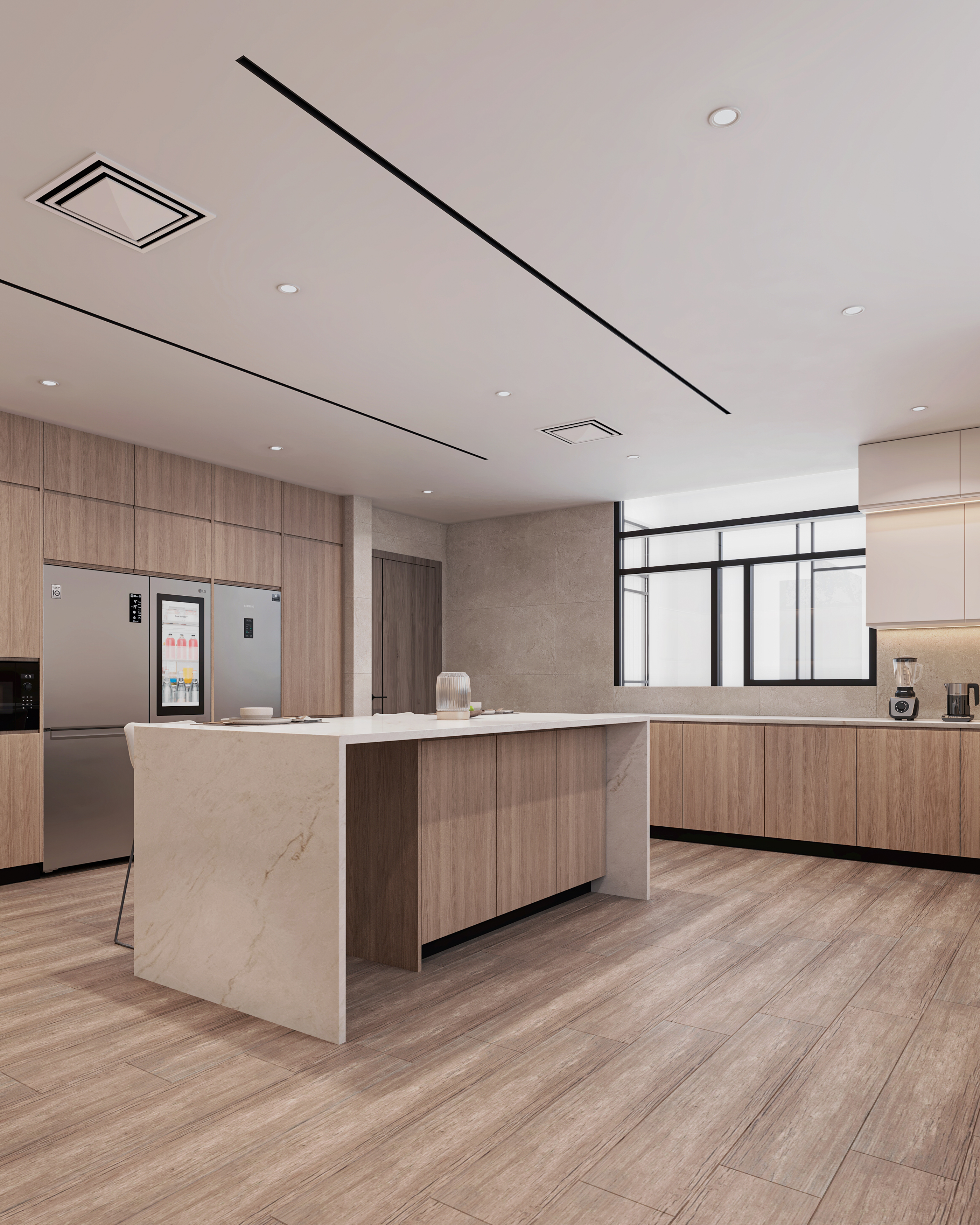 Modern Kitchen & Laundry ( Service Block )-11