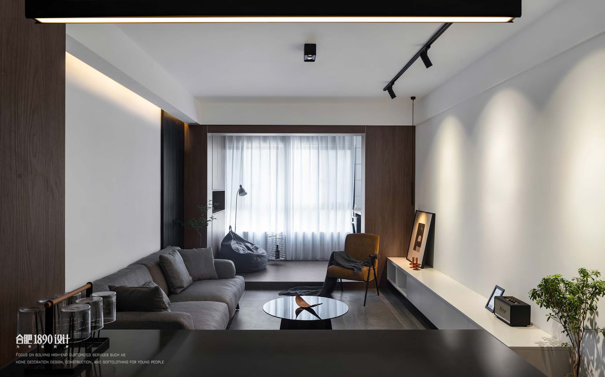 合肥1890设计|高铁都市花园：98m2时尚酷感的年轻宅-6