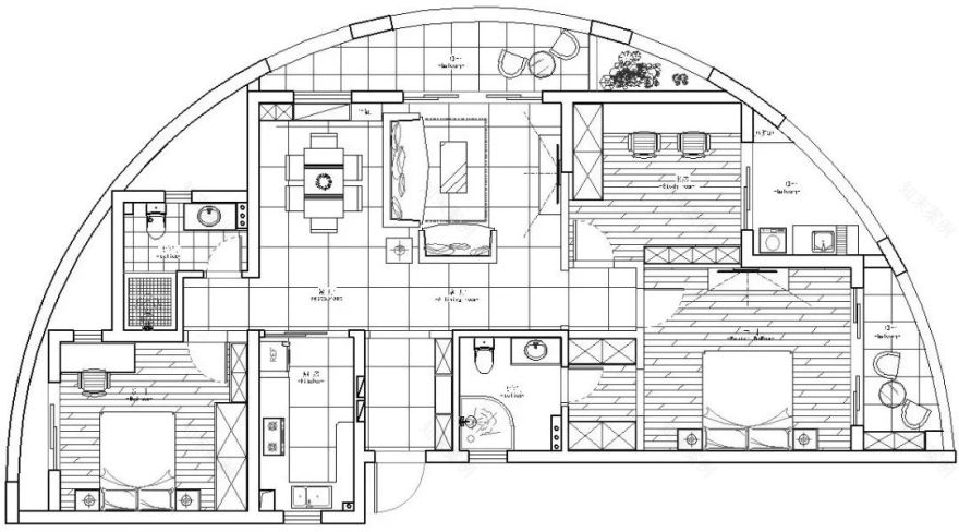 月亮湾沁园·美式乡村风格装修设计-19