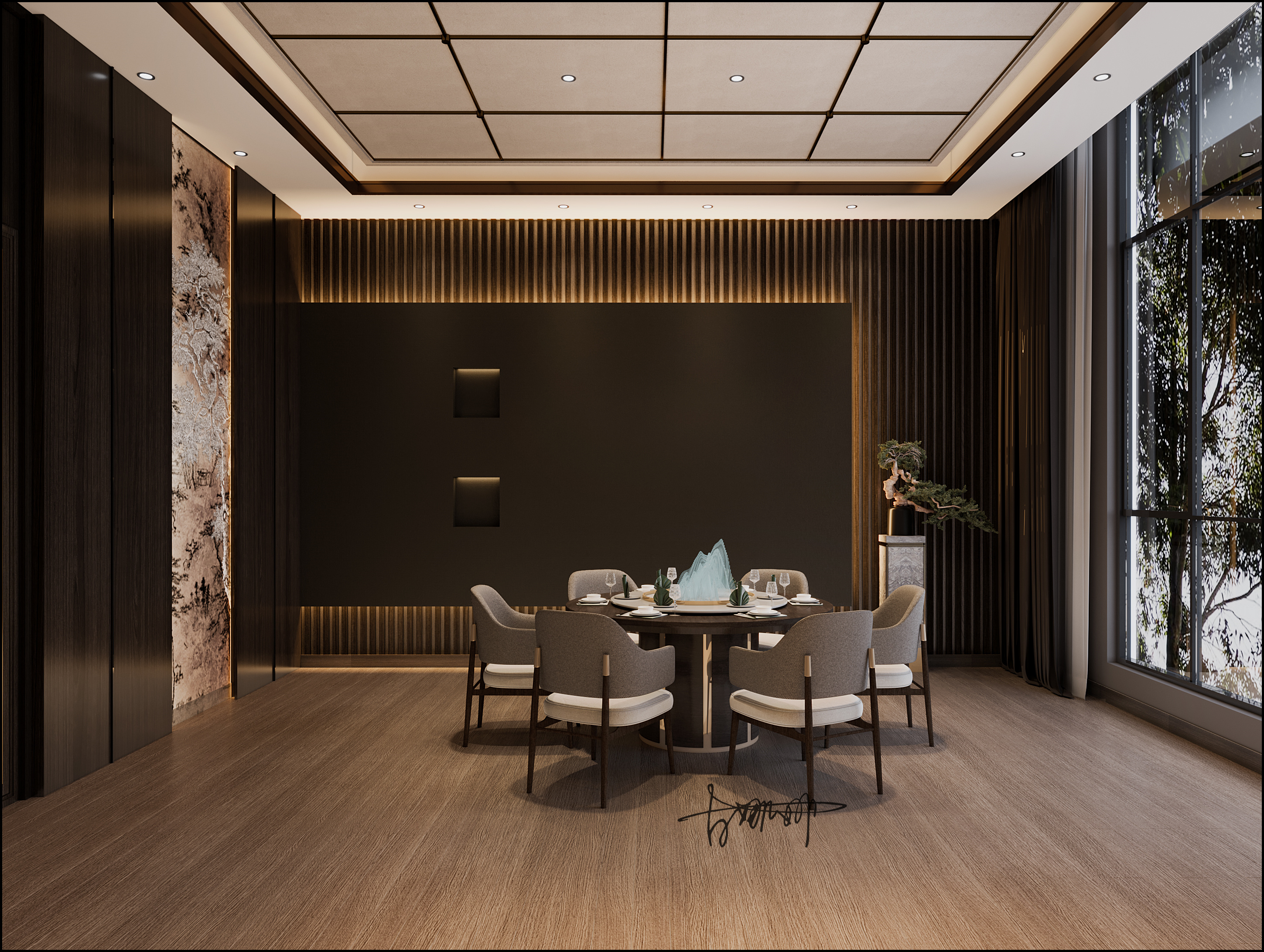 星夜设计新中式禅意私人会所-6