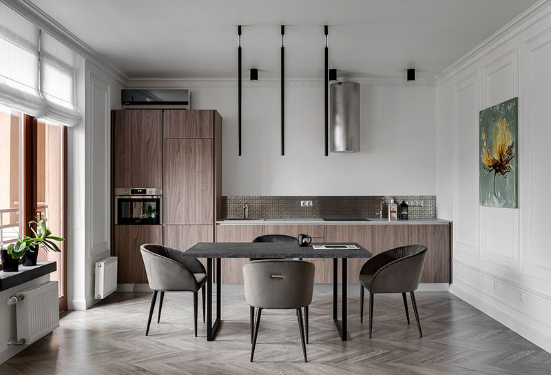 乌克兰时尚租赁住宅，隐藏式床设计独特-9