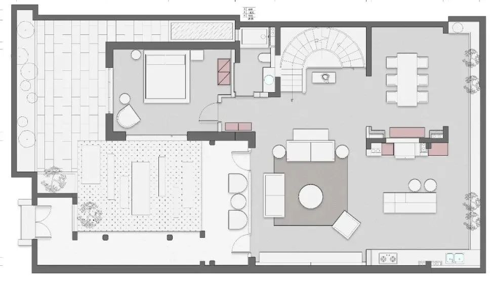 融创揽月府·赵志远设计·现代侘寂风格·380㎡合院丨青马别墅空间设计-37