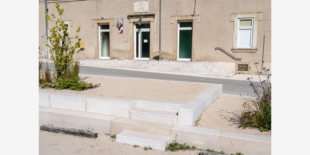 Aménagement de place et de la traversée de village de Romeyer - CoCo architectureCoCo architecture-5