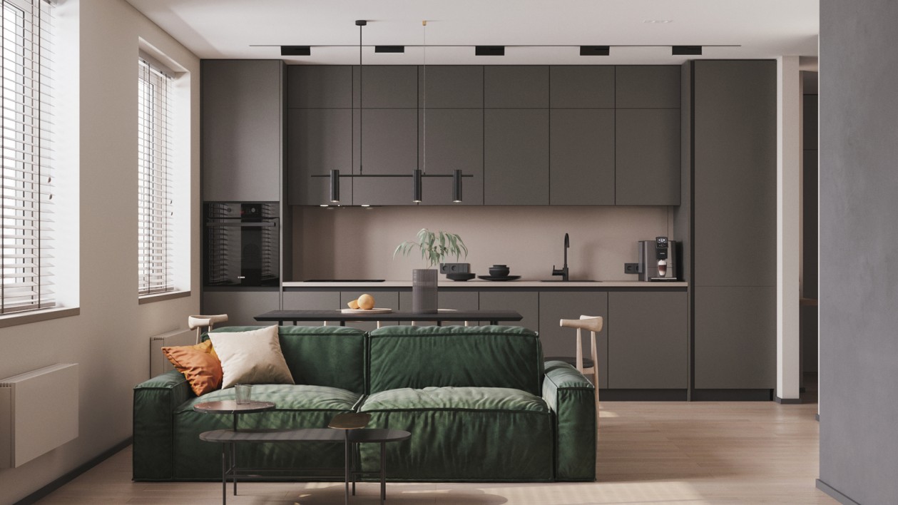 绿色+灰色 简约又清新-0