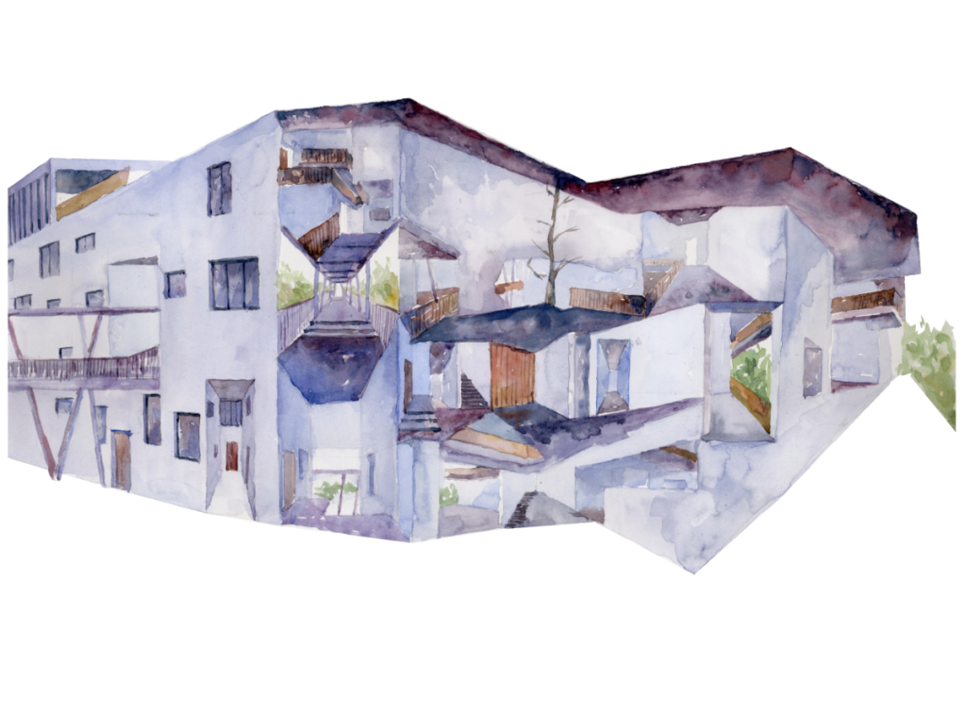 国美学妹的优秀毕设！从电影《东京物语》和象山校园建筑群的调研出发！“电影建筑学转译重构+蒙太奇尝试”，重构空间的2.5维！-59