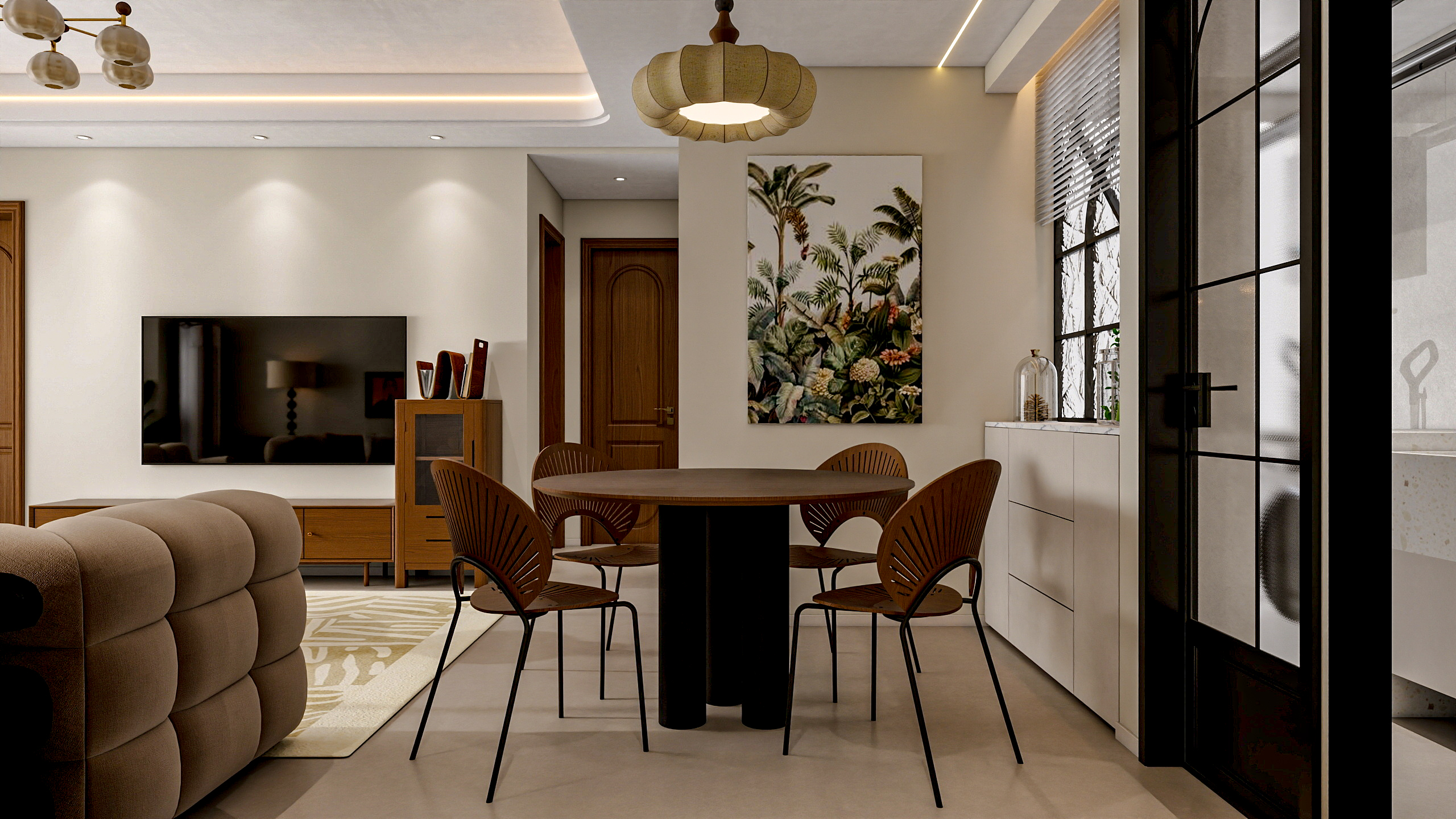 四川成都沙河壹号（85平方中古奶油三居室）-13