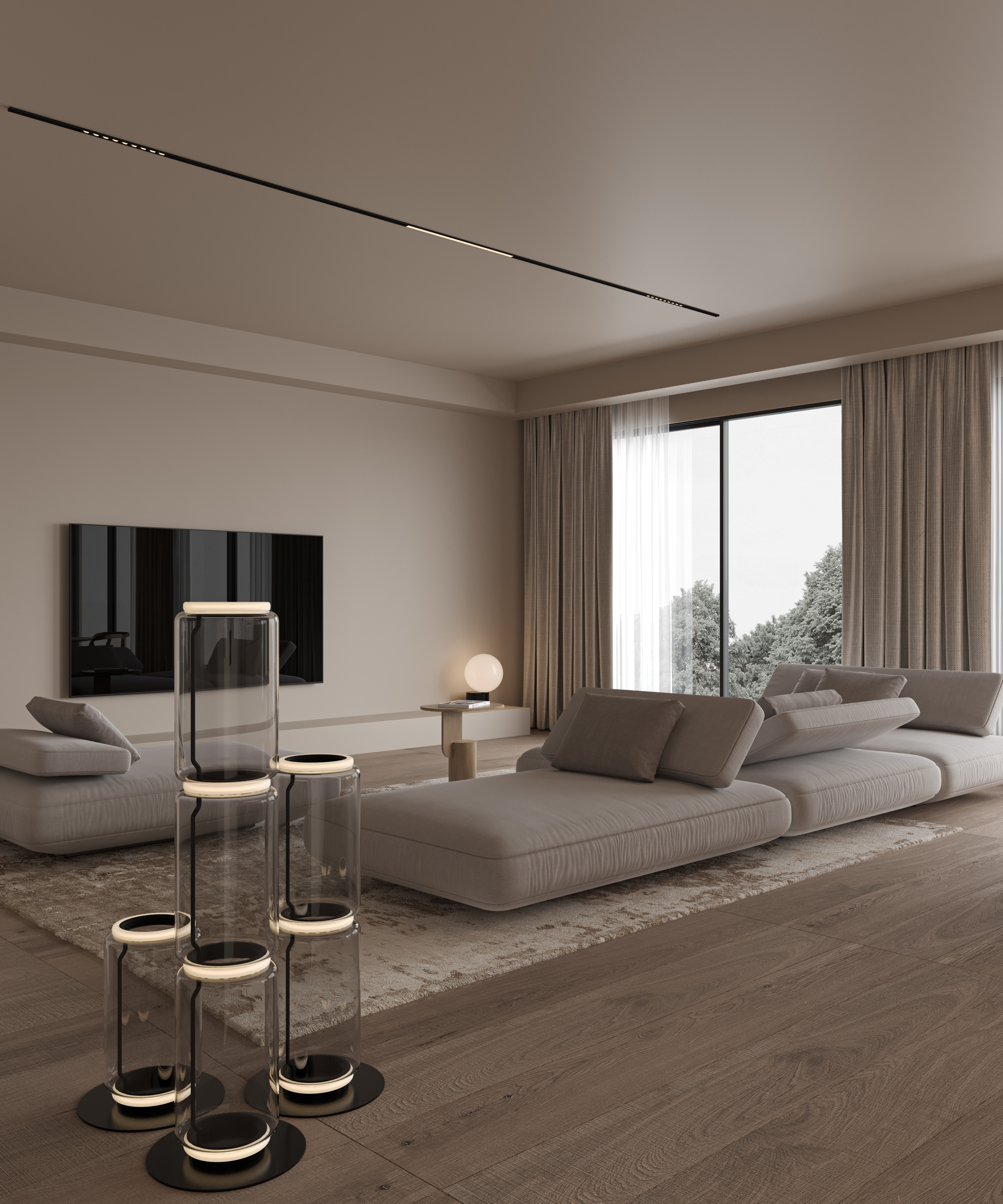 Minimal Living Room Visualization-4