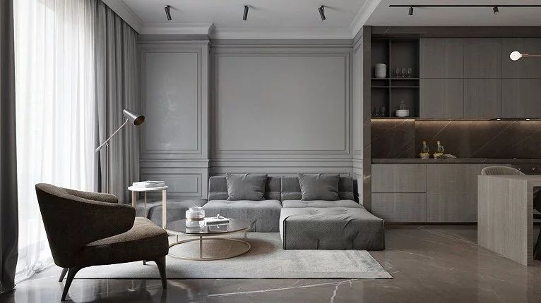 现代简约轻奢风格 | 混搭元素打造高级感大宅-34