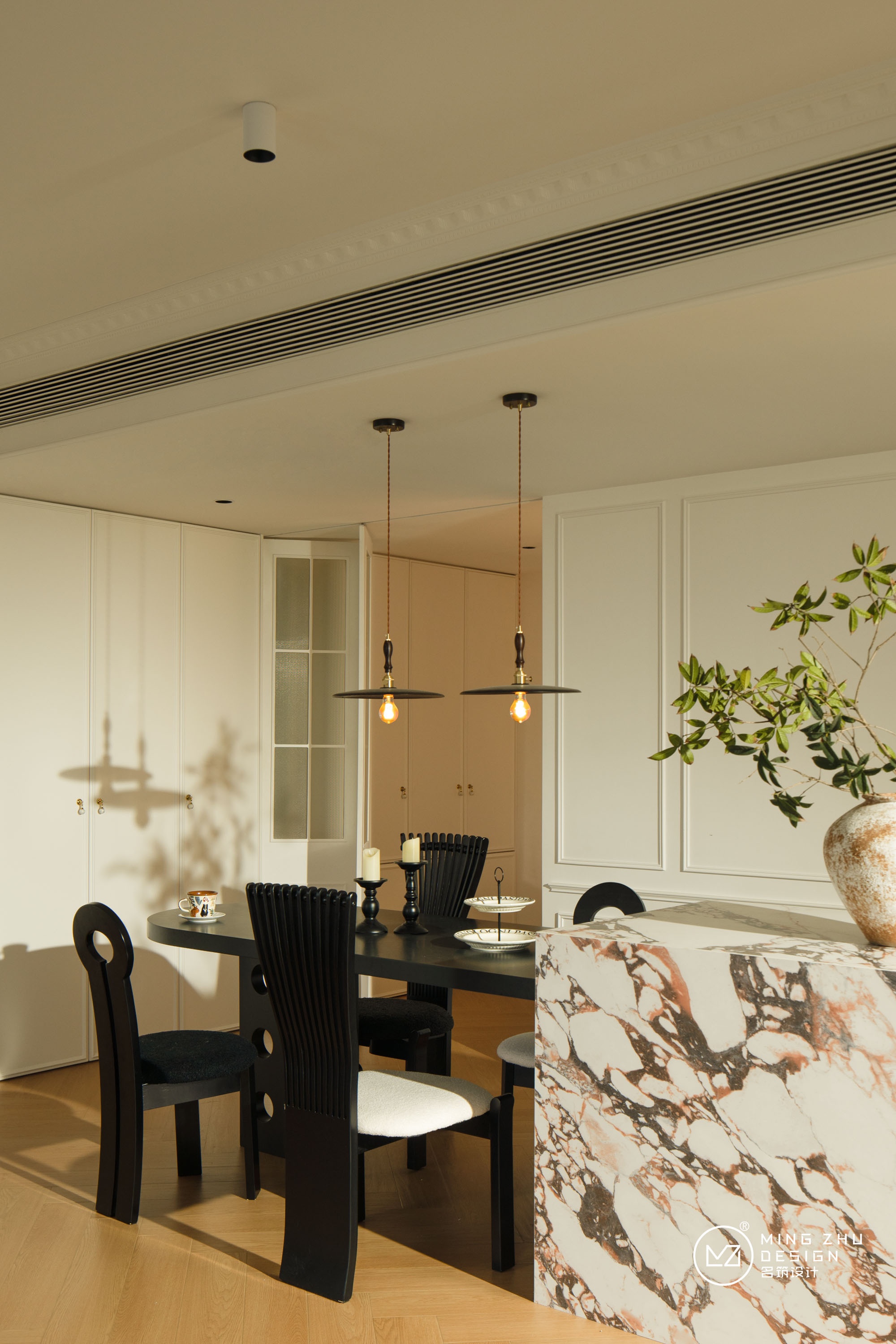 130㎡慵懒轻法式浪漫家丨中国自贡丨名筑设计-23