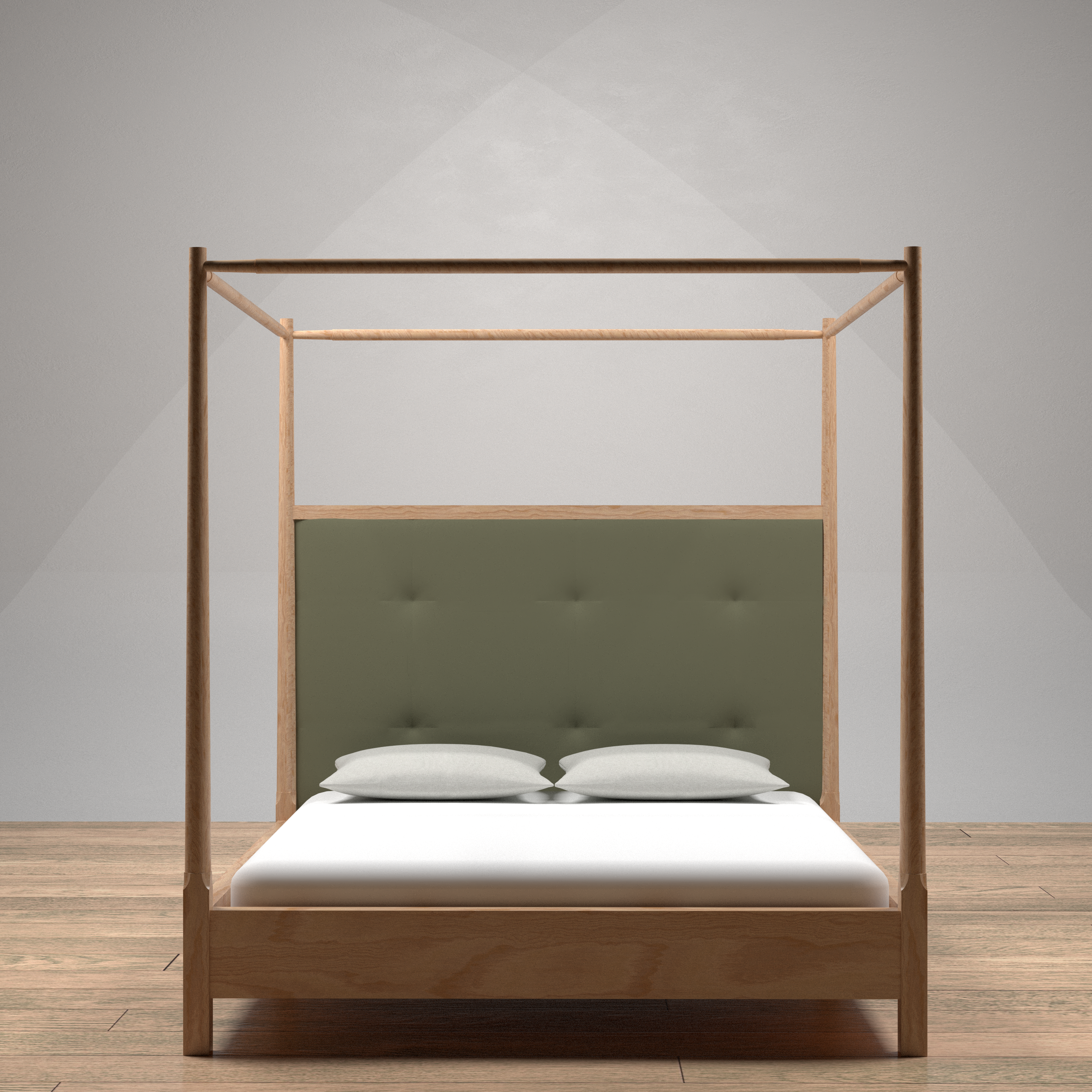 Cabinets and canopy bed-0