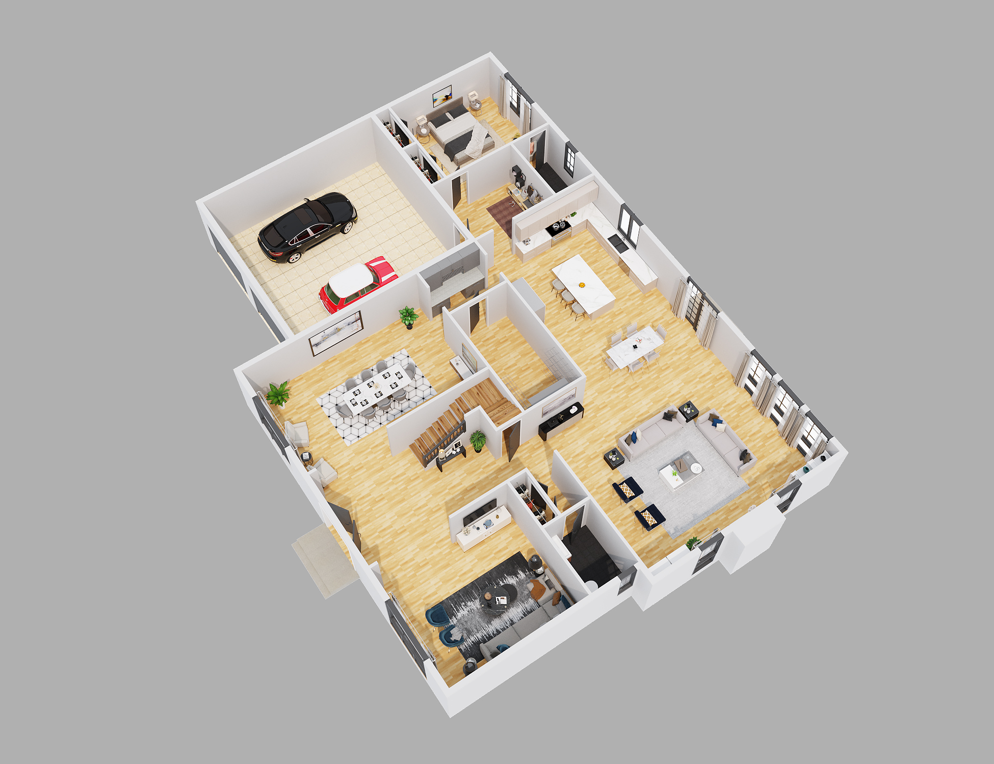 三维楼层平面图-21