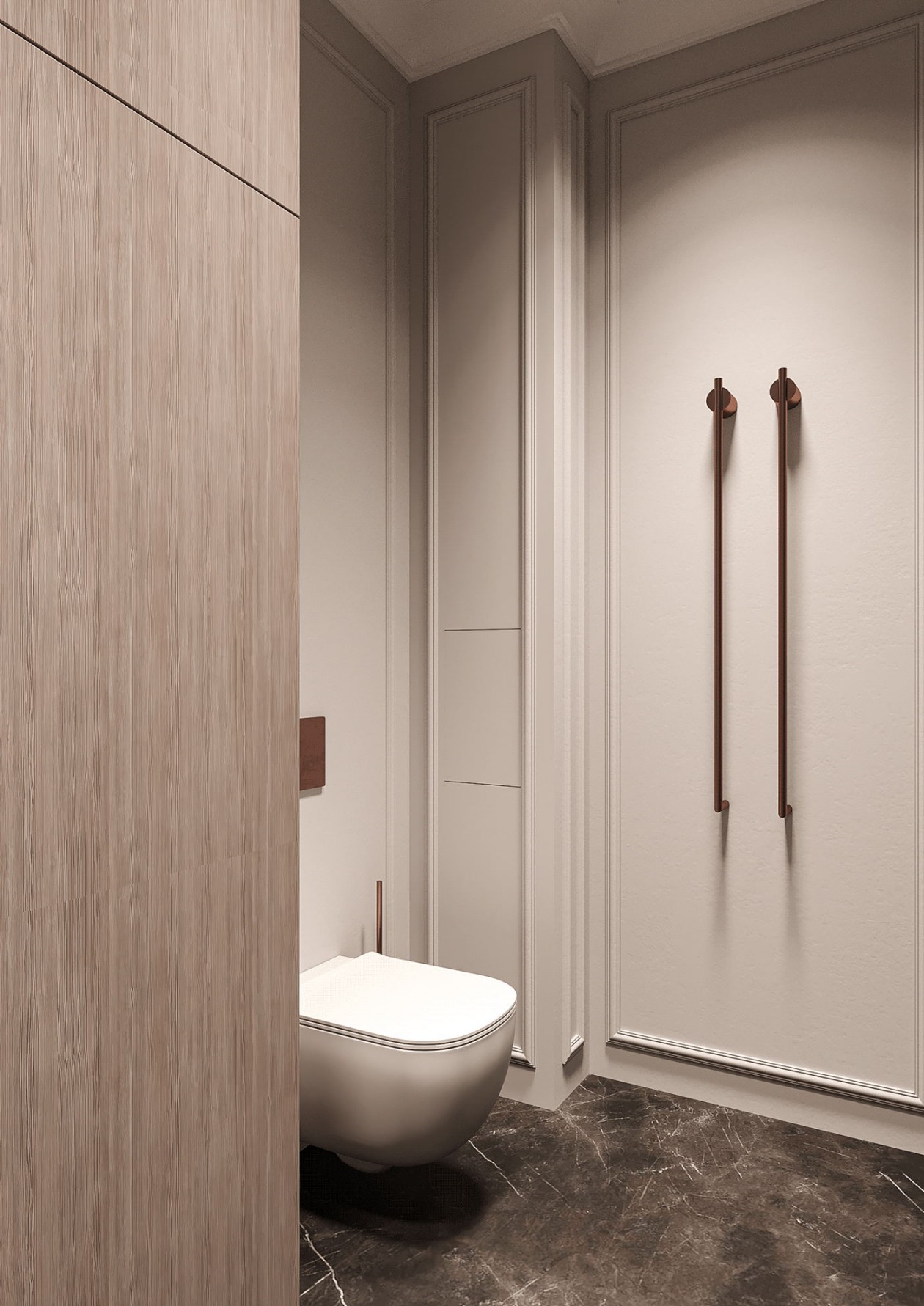 106㎡高级灰色系简约风公寓设计-33