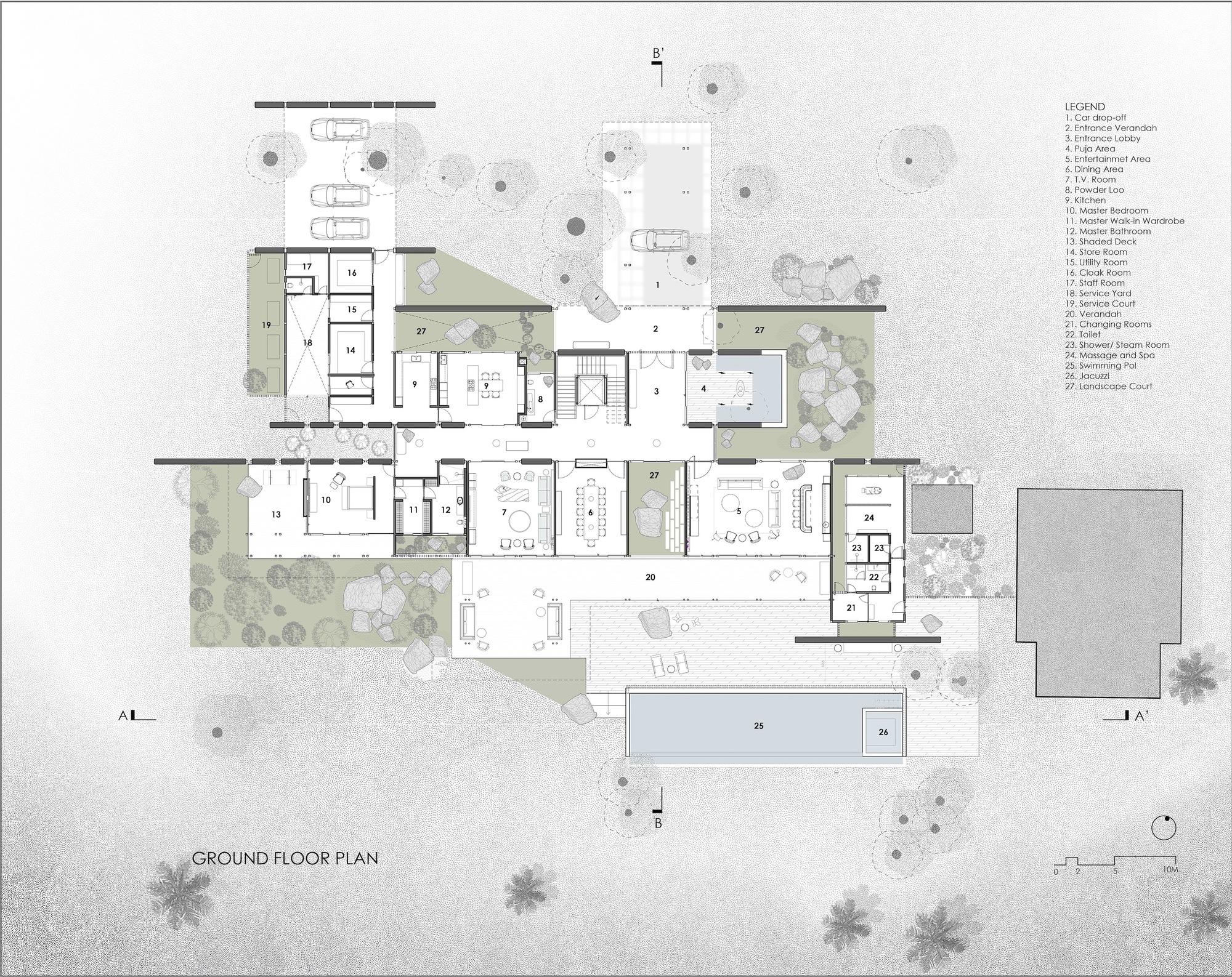 湖滨别墅丨印度丨SPASM Design Architects-20