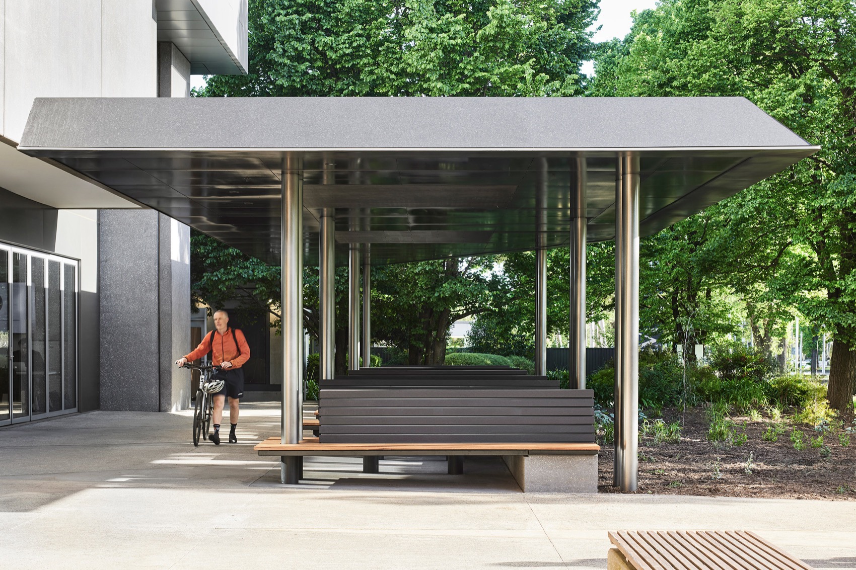 蒙纳士大学药学展亭，澳大利亚 / Splinter Society Architecture-15