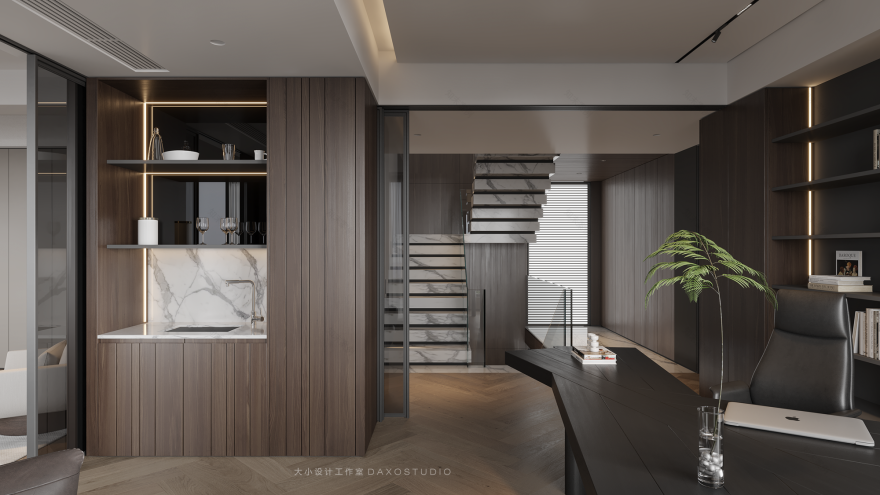 新光·皇庭水岸 520㎡顶复奢宅丨中国福建丨大小设计工作室-42