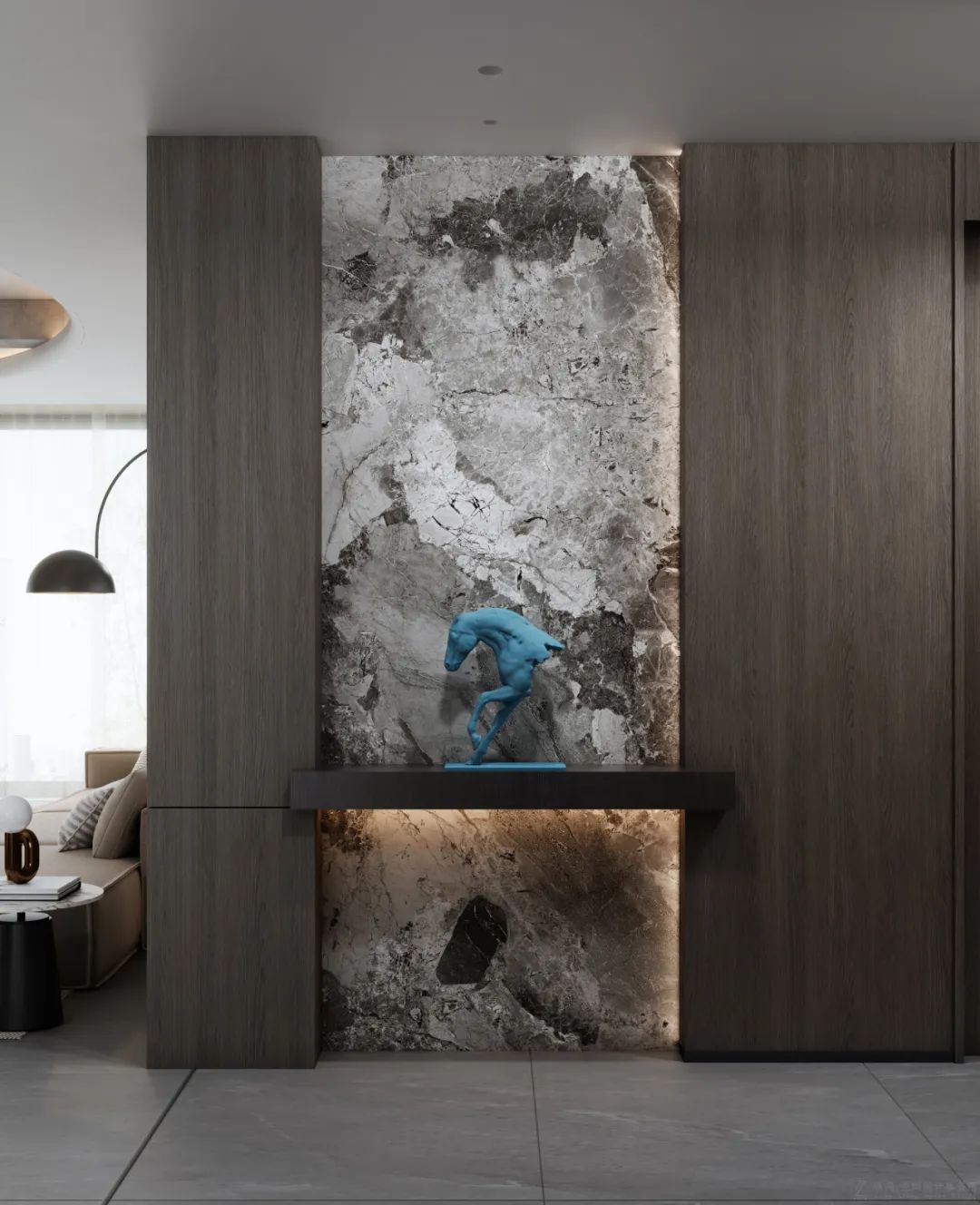 160㎡现代简约丨卓悦城丨中国湖南丨纵向·空间设计-7