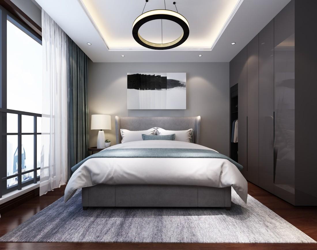 
北京万科星园三居室平层现代风格实景案例 -4