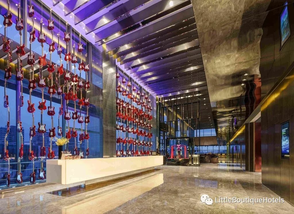 深圳硬石酒店 | 音乐主题设计,摇滚风情融入中式元素-13