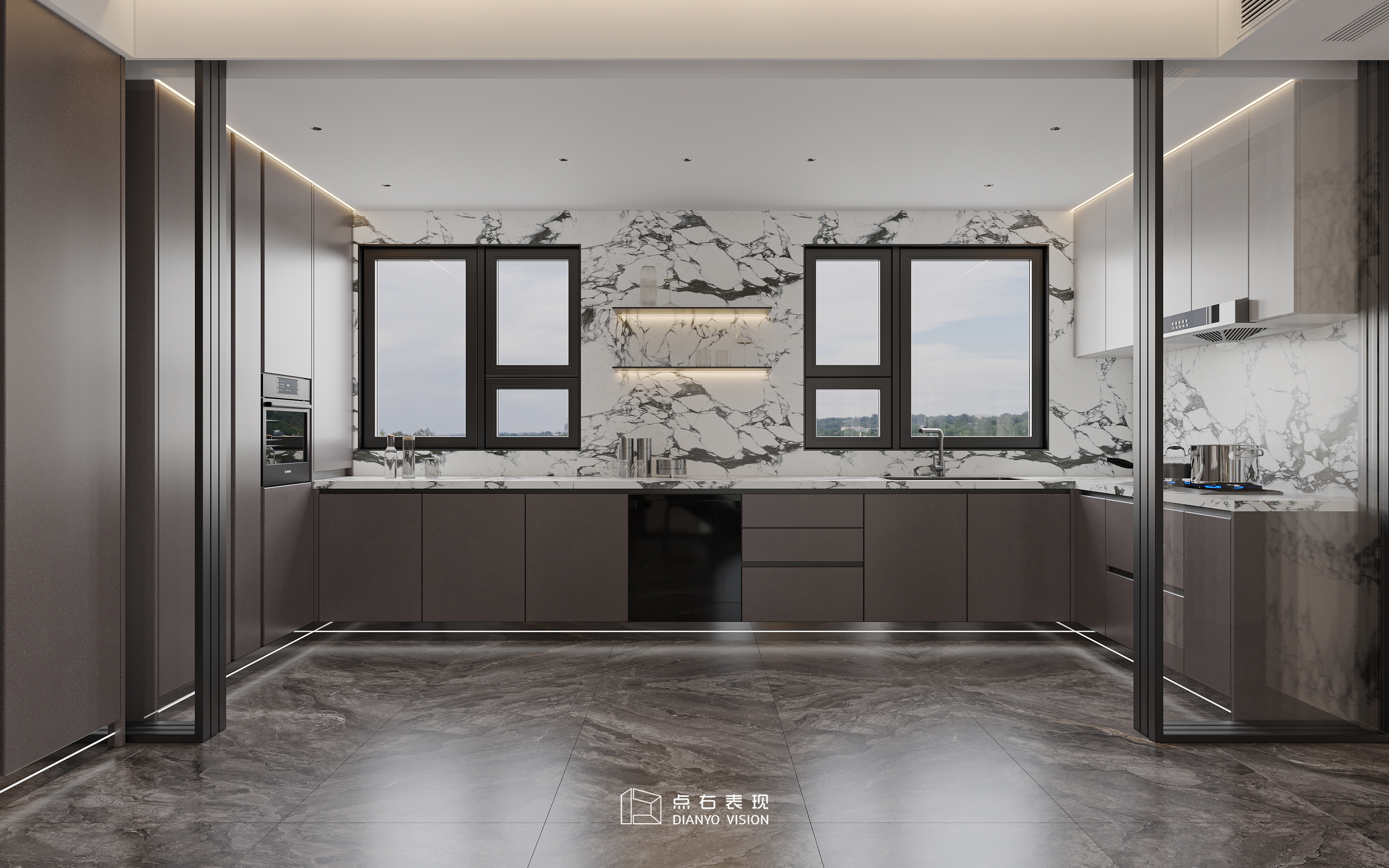 现代轻奢风格室内设计丨点右效果图表现-6