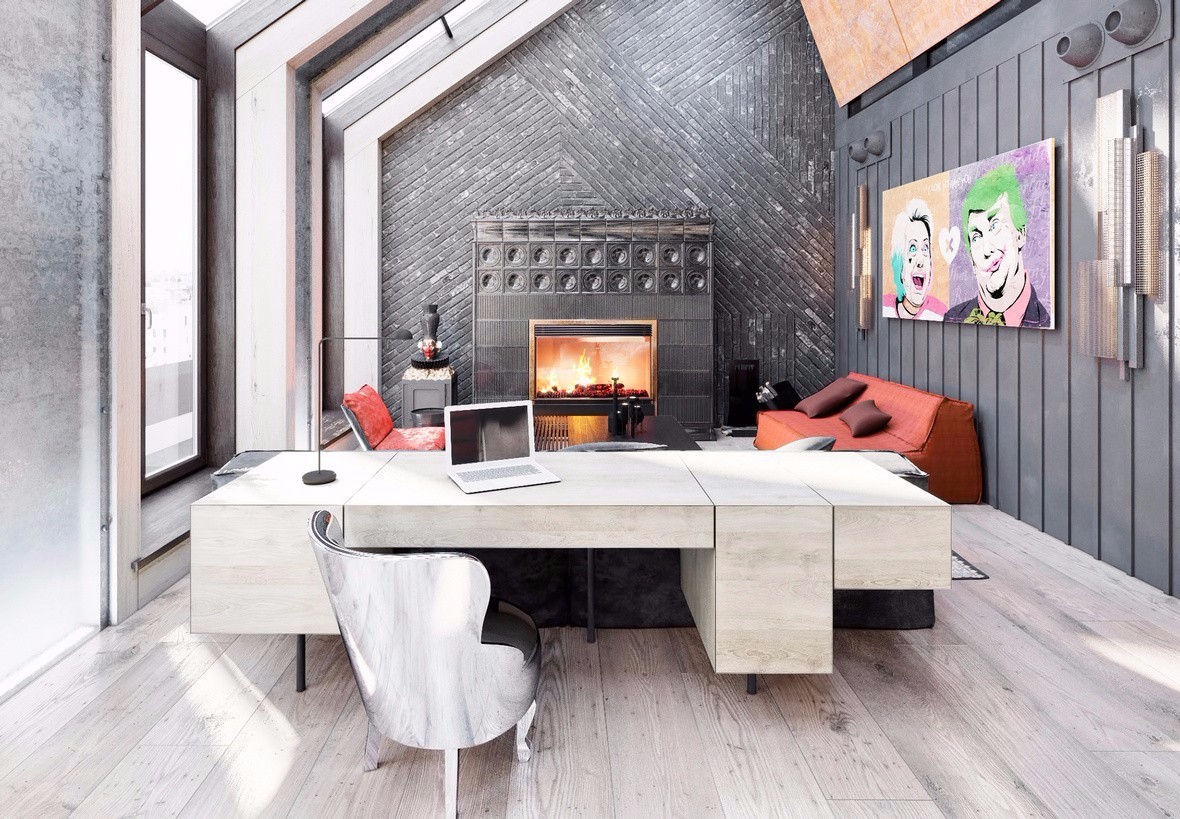 乌克兰工业风别墅-1