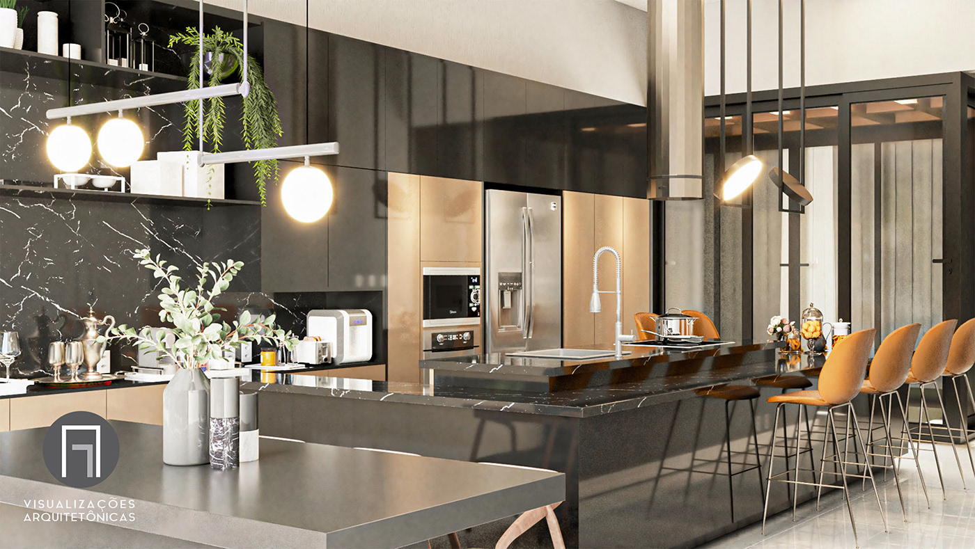 巴西 Sinop 住宅厨房设计丨Rota e Kuntz Engenharia-5