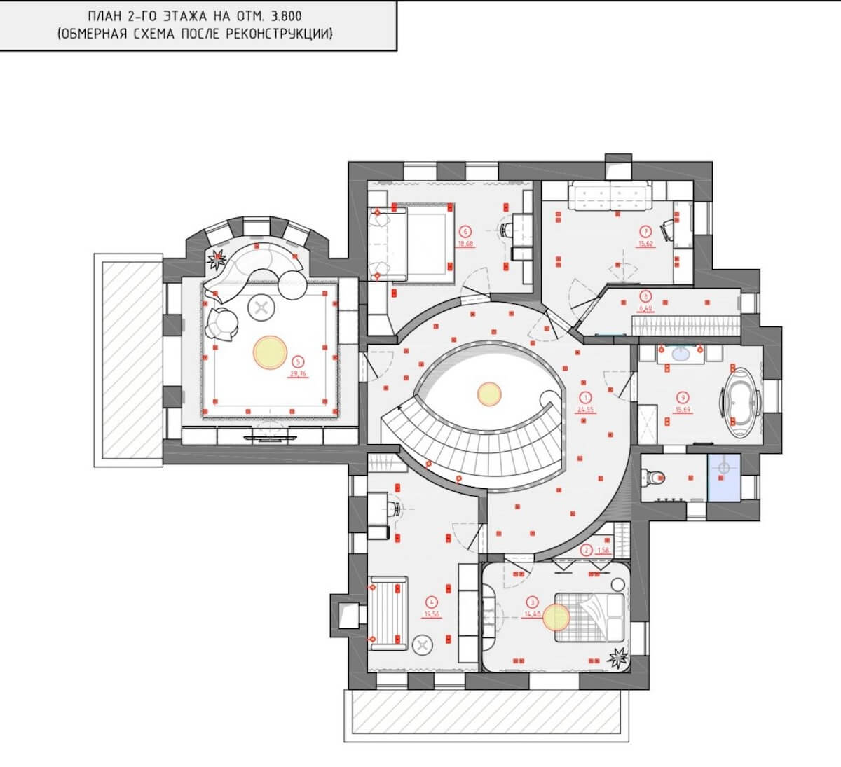 佩斯托沃乡村别墅丨俄罗斯莫斯科丨Juliya Andrievskaya Studio-54