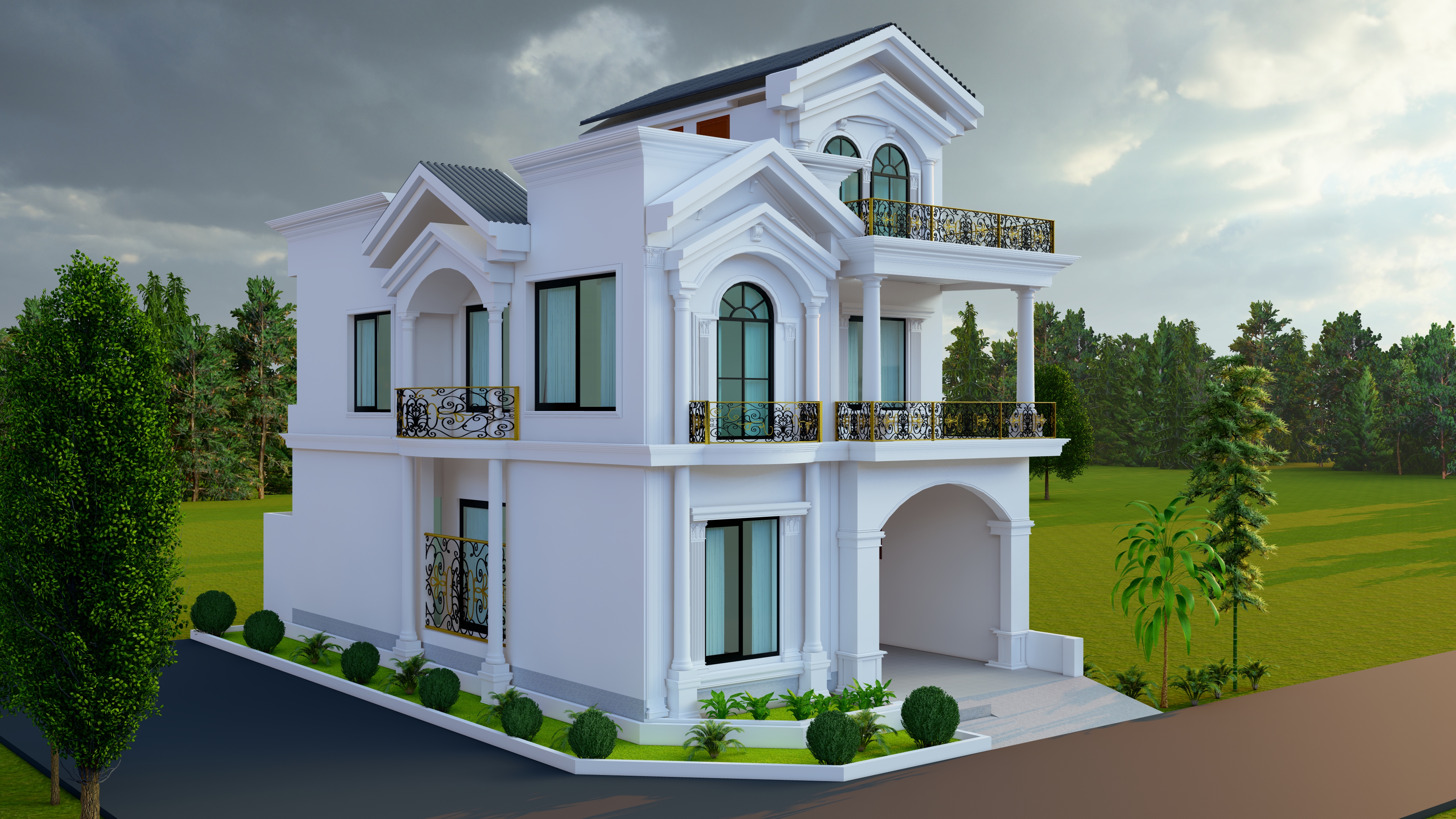 5 Marla 住宅经典设计动画视频及报批图纸-15