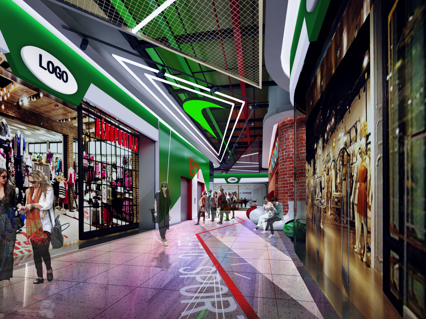 上海嘉定区明发砂之船购物中心-8