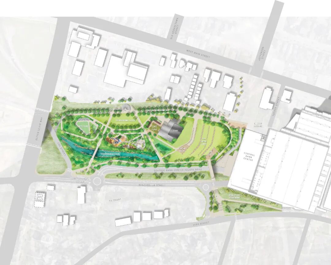 美国肯塔基州列克星敦加顿公园丨美国列克星敦丨Sasaki Associates-11