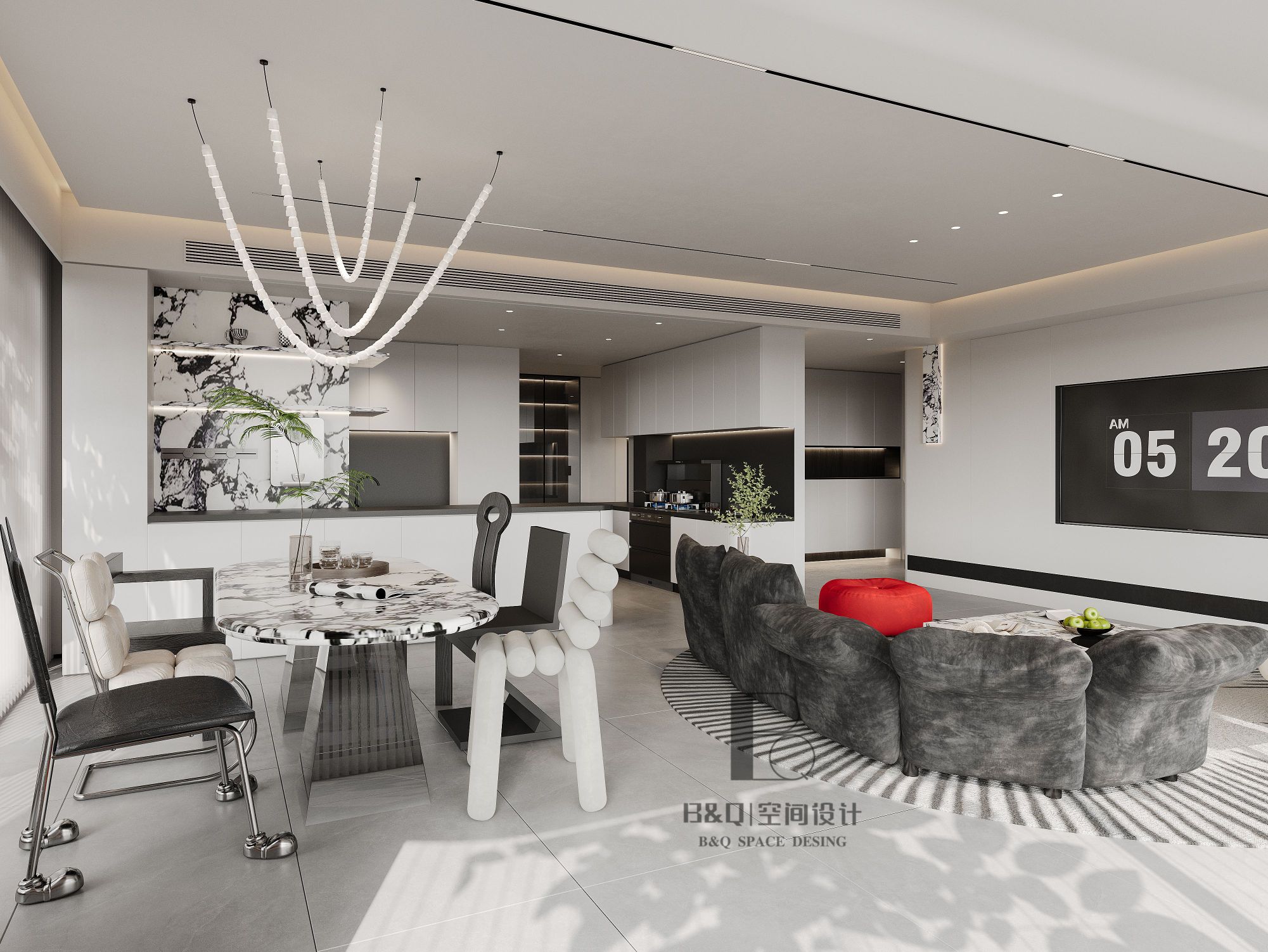 现代简约大平层-4