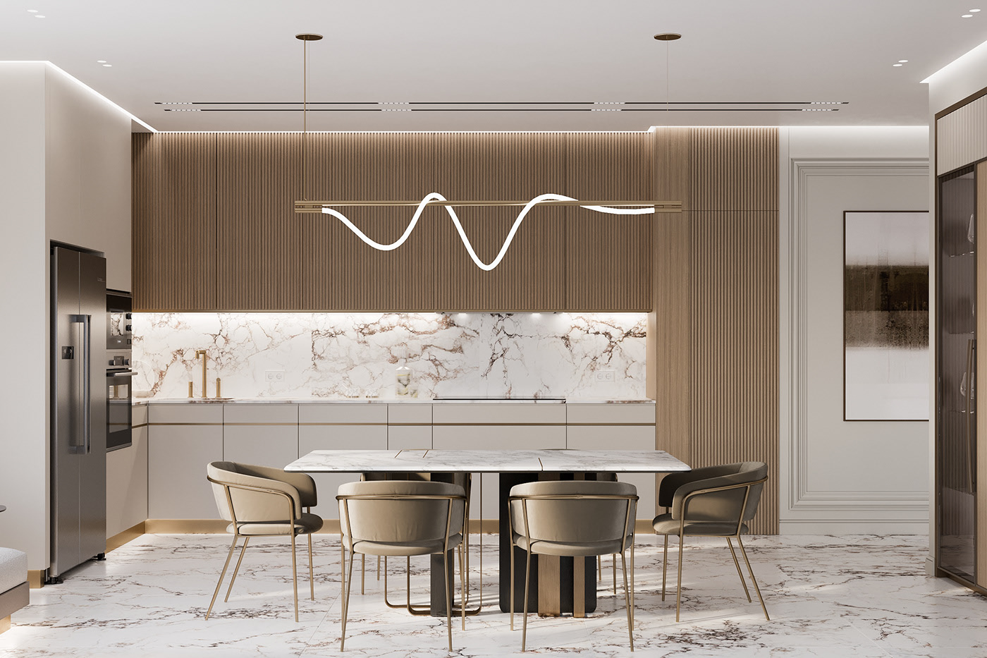 浅色系公寓设计 高级又有格调！-9