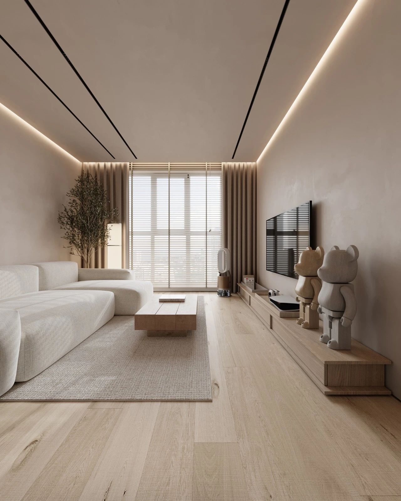 原木系奶油风空间设计-9