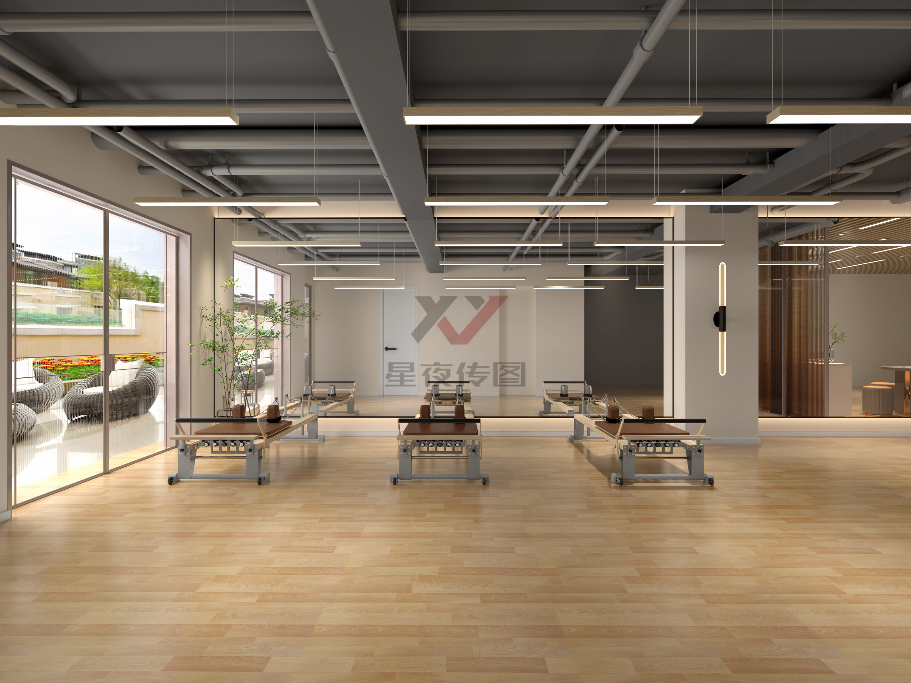 工装案例 | 健身房&瑜伽馆-5