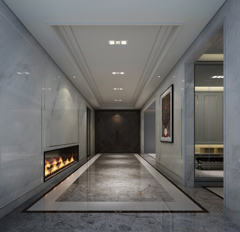 恒安德别墅装饰别墅样板间远洋拉维设计作品-5