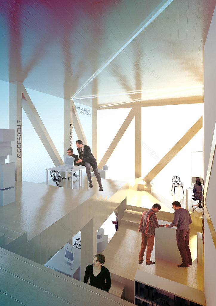 Showroom's(售楼处展厅与办公室)丨俄罗斯莫斯科丨UKOLOV,OSIPOVA ARCHITECTURE-17