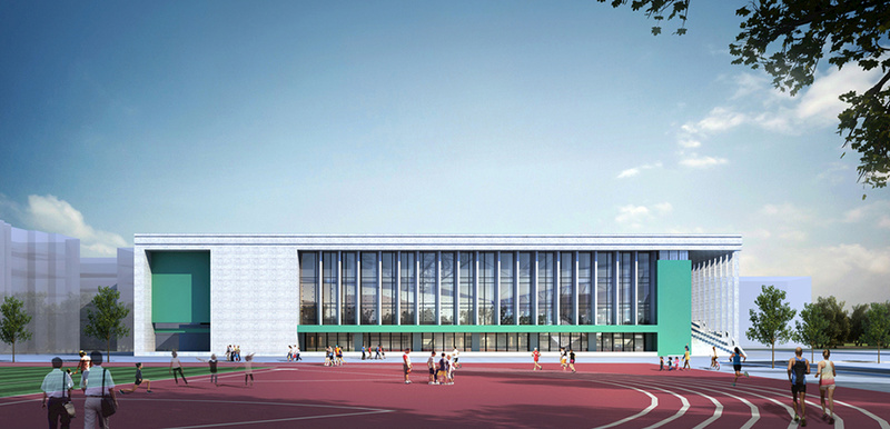 学校建筑外观设计案例效果图-11