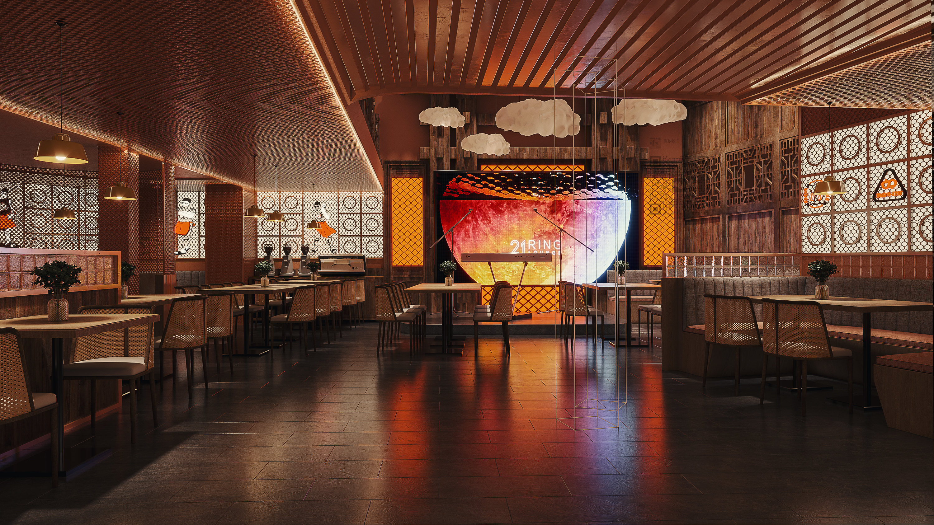 主打慢生活的音乐餐厅设计，春风十里不如你！-2