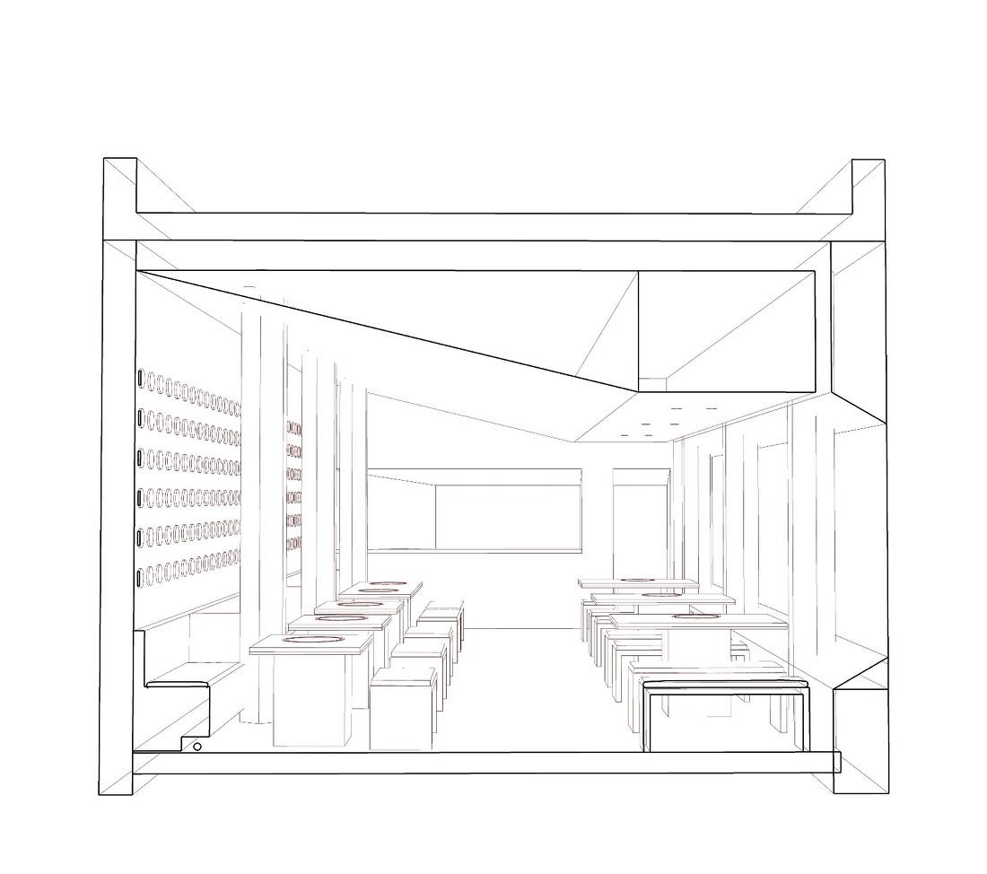 盒山肉铺 | 城市有机更新，一人食与多人食的精致空间设计-35