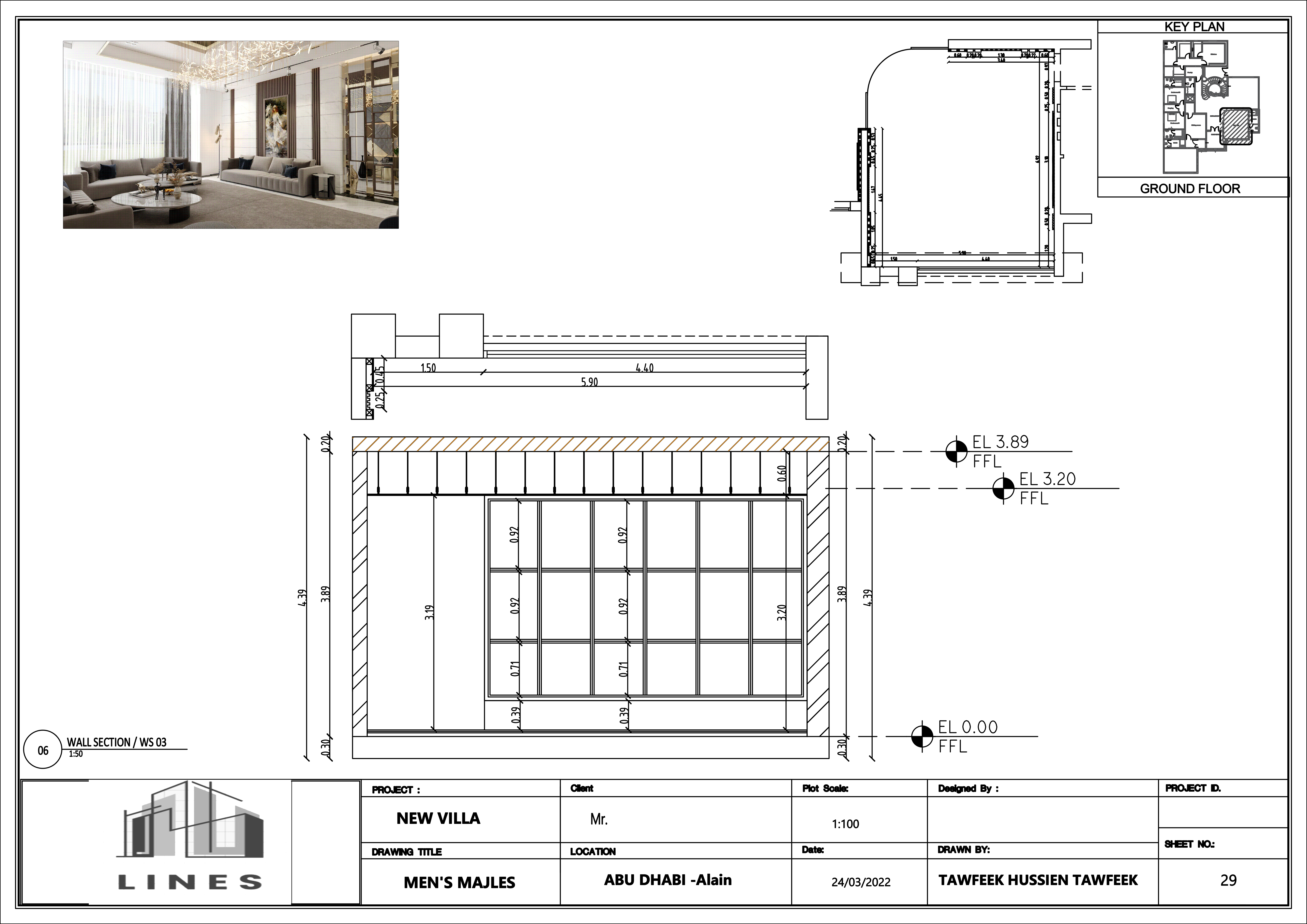 shop drawing for reception hall-28