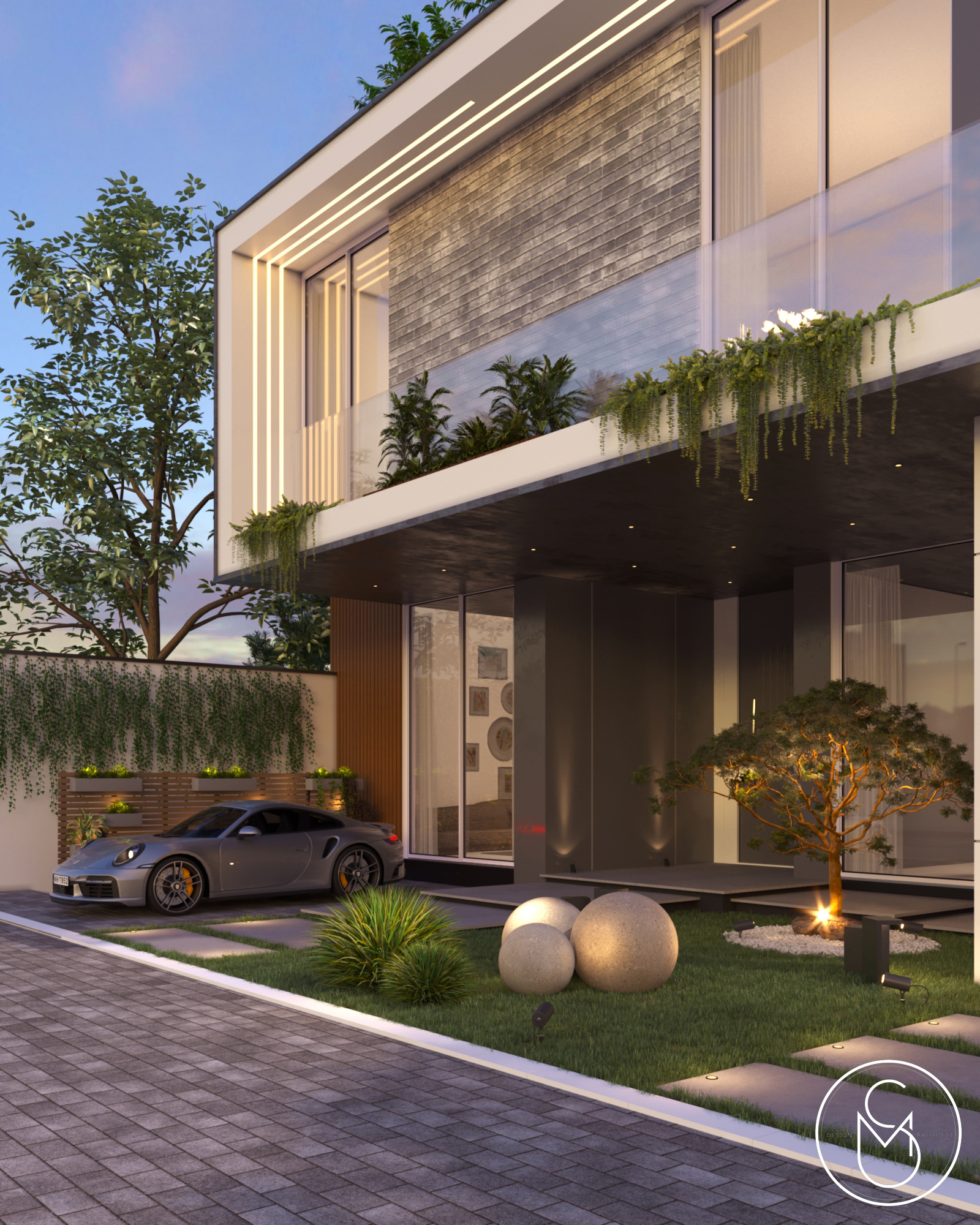 外部设计别墅-24