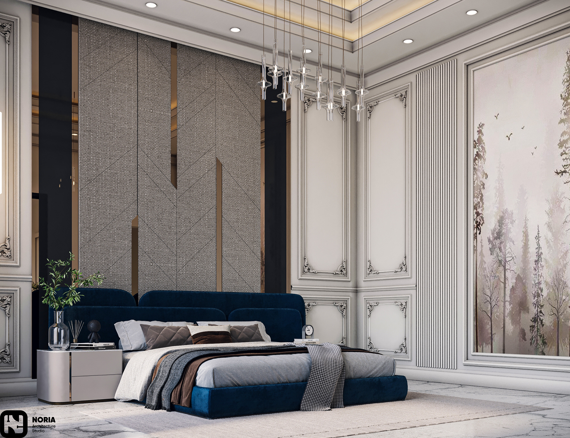 Luxury Master Bedroom in KSA-1