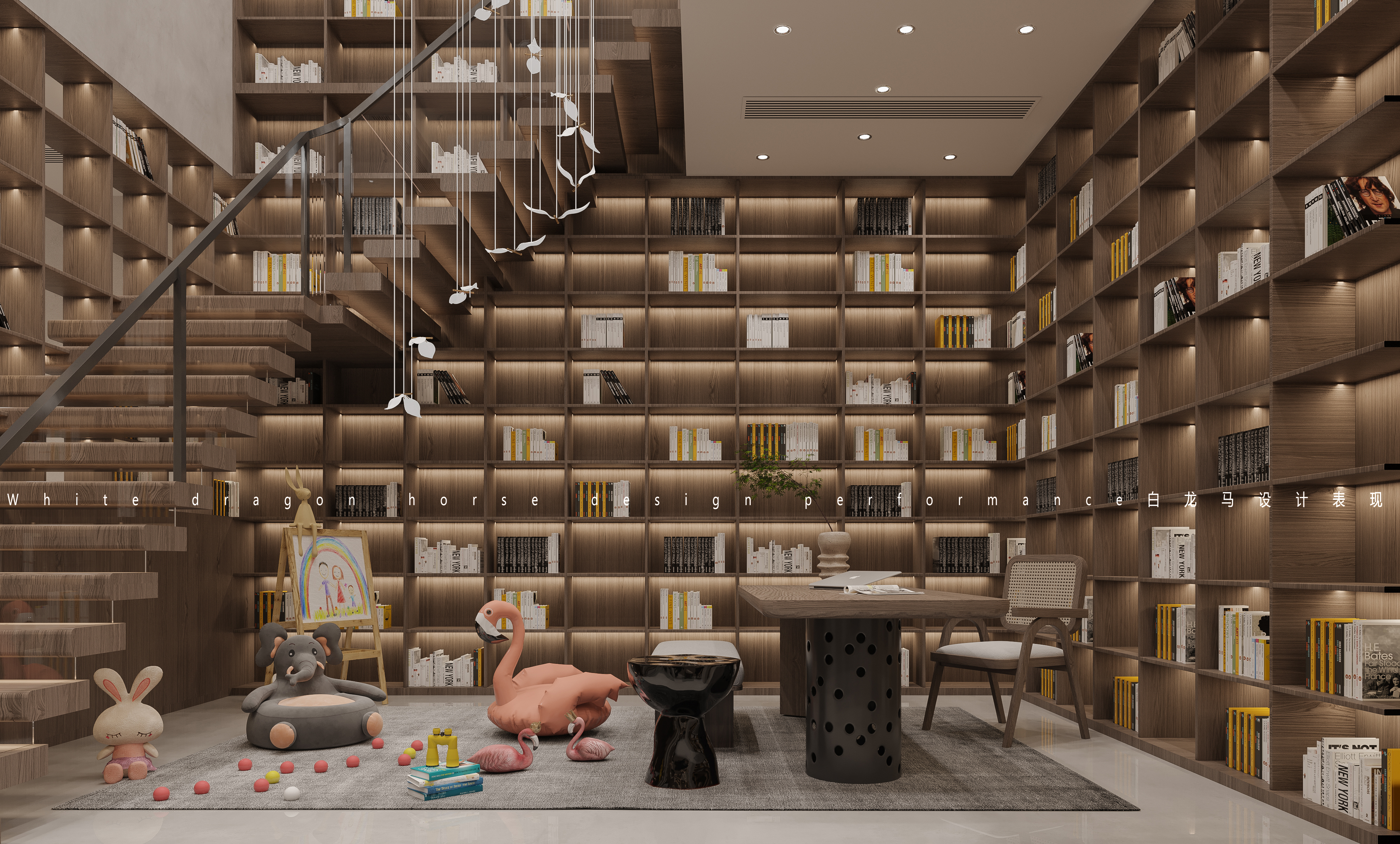 现代风格——白龙马效果图-3