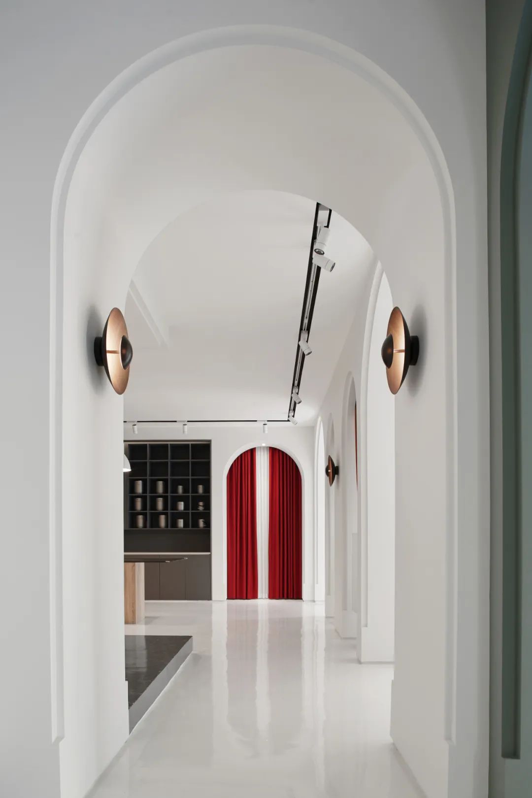 凯丽雅居 | 极简白撞色,艺术涂料与布艺软装的完美融合-37