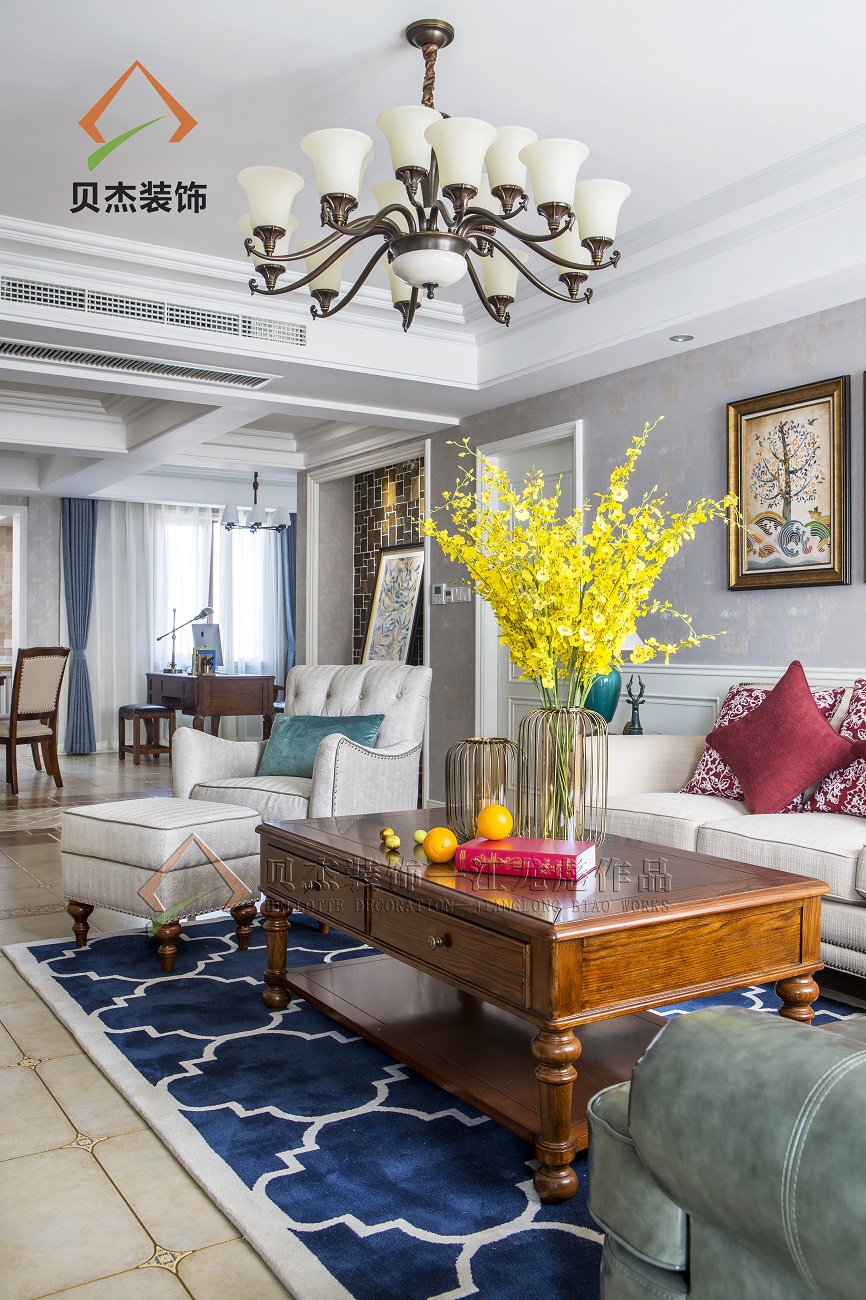 【贝杰装饰】— 天伦名苑丶美式风格《梦·绽放》-19